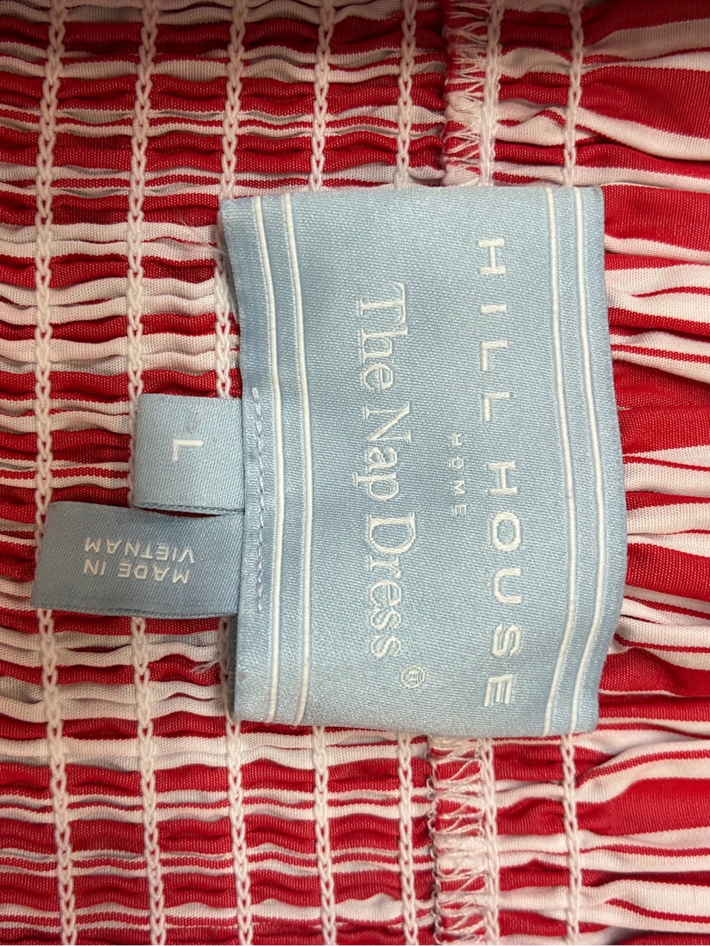 NWOT Hill House the nap dress in red and white Candy striped tiered maxi - Picture 7 of 8